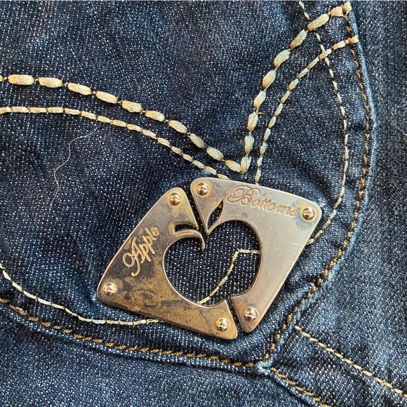 Y2k Apple Bottom Jeans Denim Vest - Picture 2 of 4